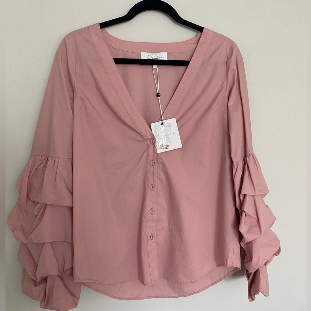 L’Academie Emma Women’s Blouse in Rose